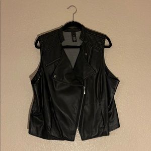 Lane Bryant Faux Leather Vest